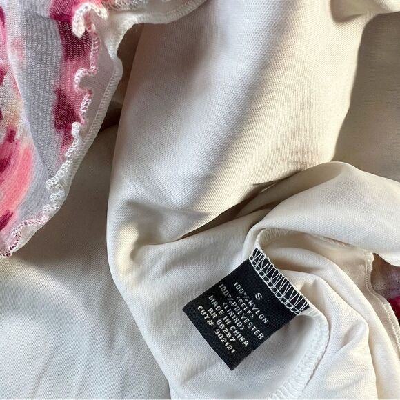 Bcbgmaxazria watercolor mesh dress sleeveless - Picture 3 of 6